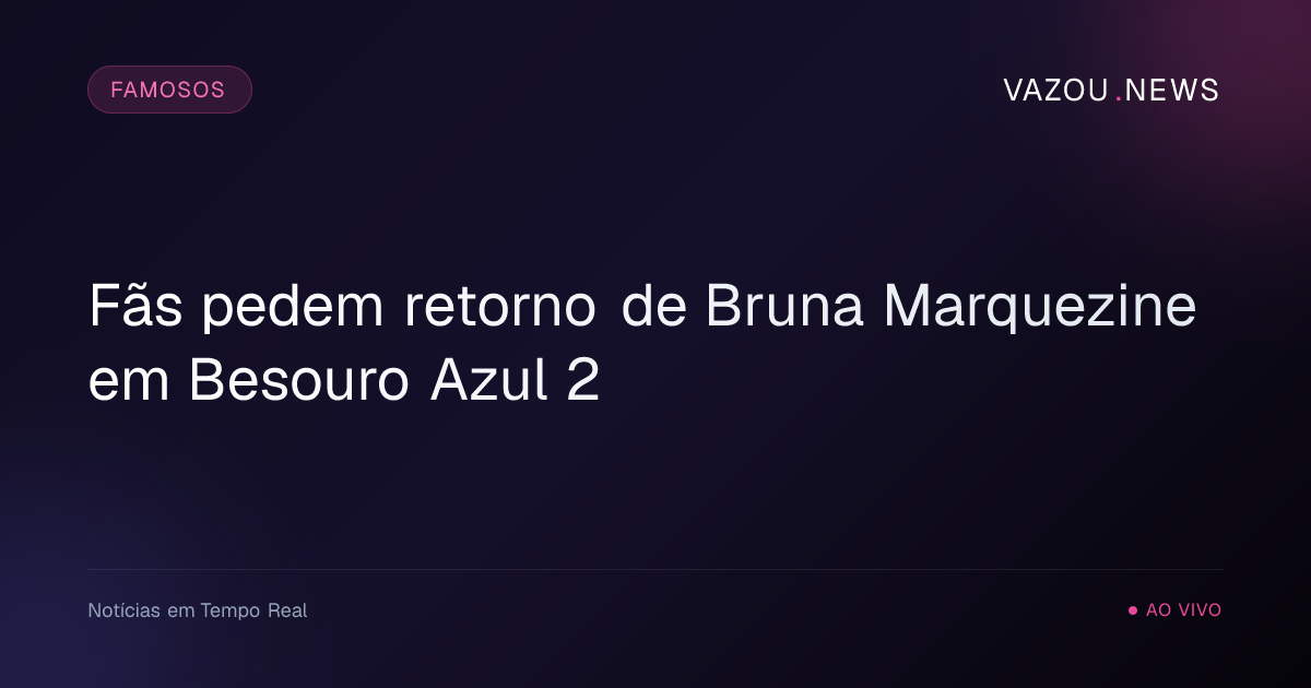 Fãs pedem retorno de Bruna Marquezine em Besouro Azul 2